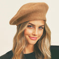 CAMEL KNIT BERET