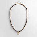 CARRIE BEADED NECKLACE - TIGER'S EYE
