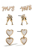 HAPPILY EVER AFTER BRIDAL EARRING SET