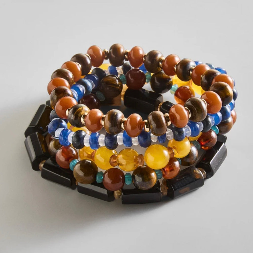 DARCY BEADED BRACELET SET - WARM