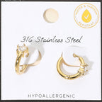 GOLD RHINESTONE HUGGIES