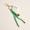 MAHJONG TILE HEART BAG/KEY CHARM GREEN