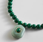 JANELLE NECKLACE - MALACHITE