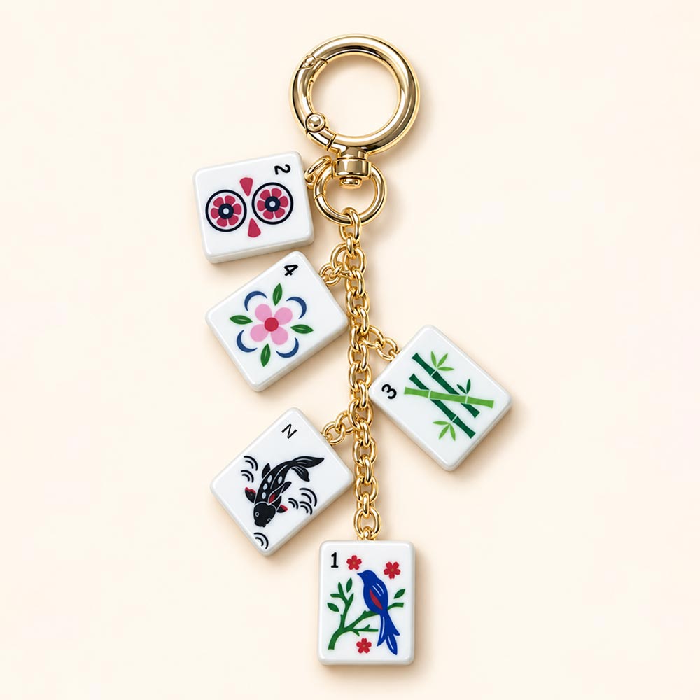 MAHJONG TILES BAG CHARM