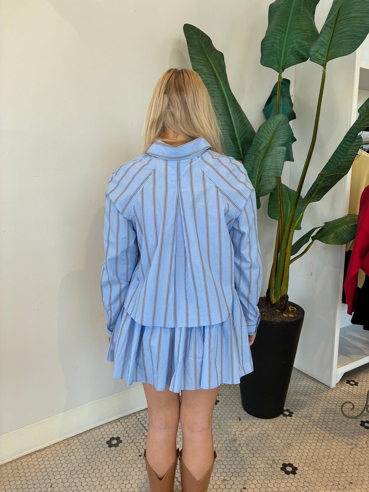 TYRIA SKIRT ESTATE BLUE