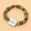 GREEN BAM TILE BRACELET