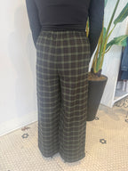MERRY PLAID DRAWSTRING PANTS