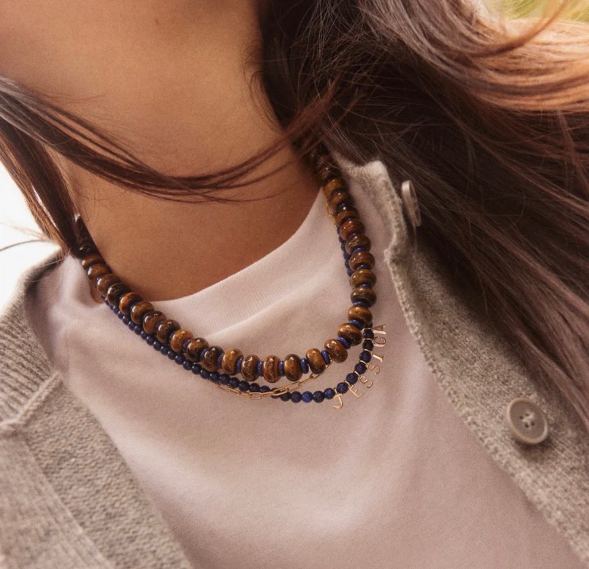 JOSIE NECKLACE BROWN