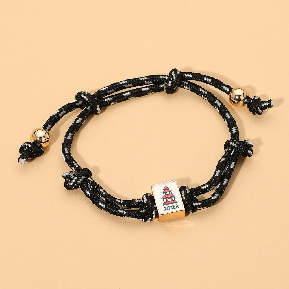 JOKER BLACK CORD BRACELET