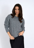 BETHAN LS CREW NECK SWEATER CLOUD