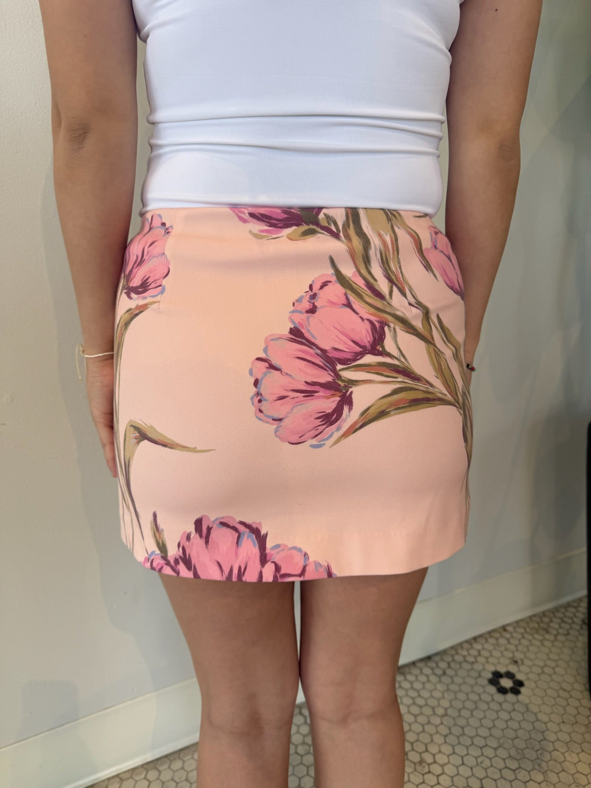 KAMMI SKIRT ROSETTE PINK