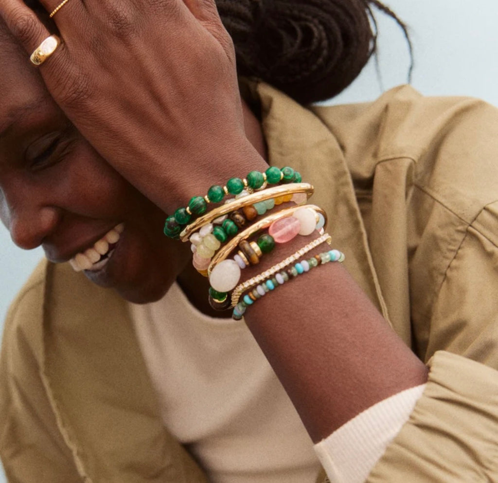 DARCY BEADED BRACELET SET - COOL