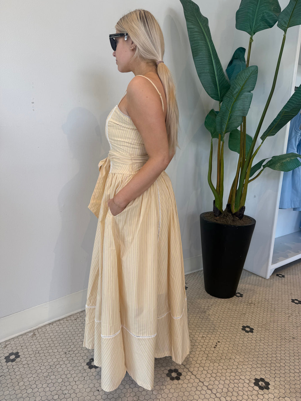 EMMA DRESS PALE YELLOW