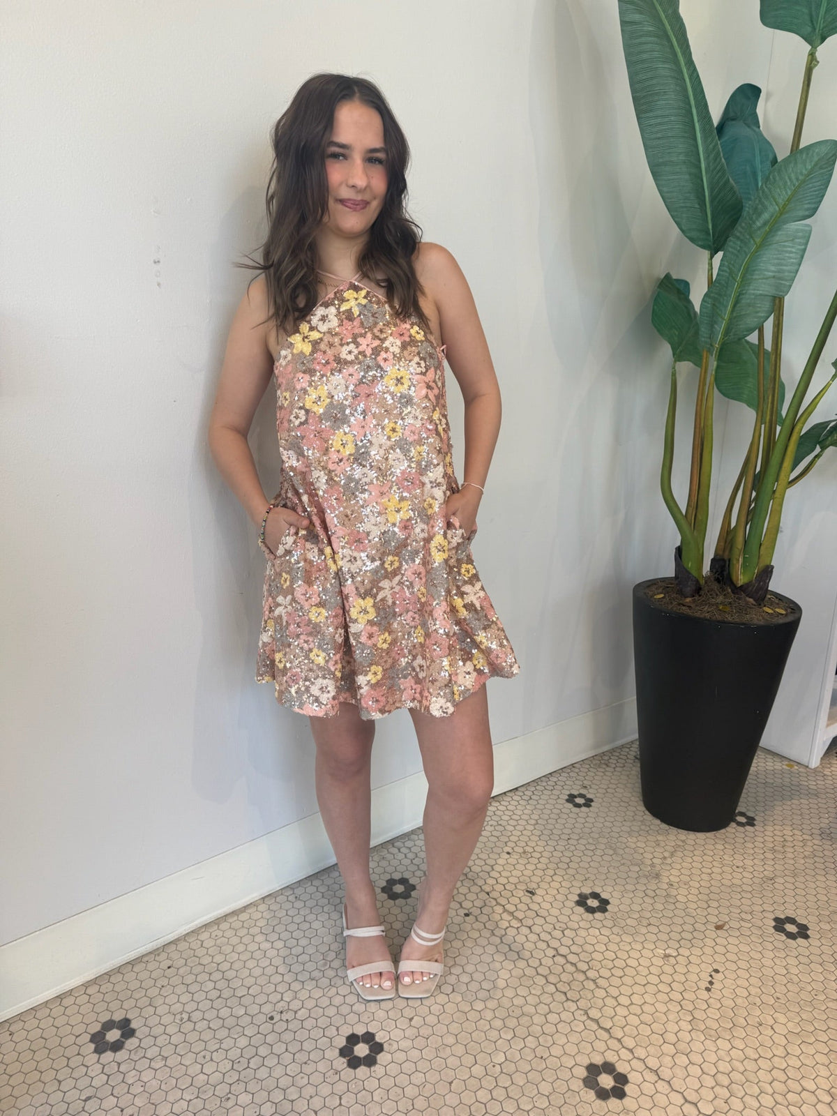 CATIANA DRESS PASTEL MULTI
