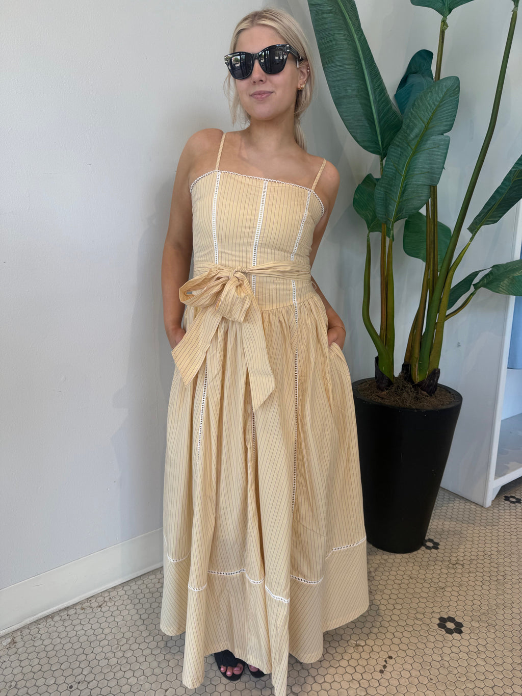 EMMA DRESS PALE YELLOW
