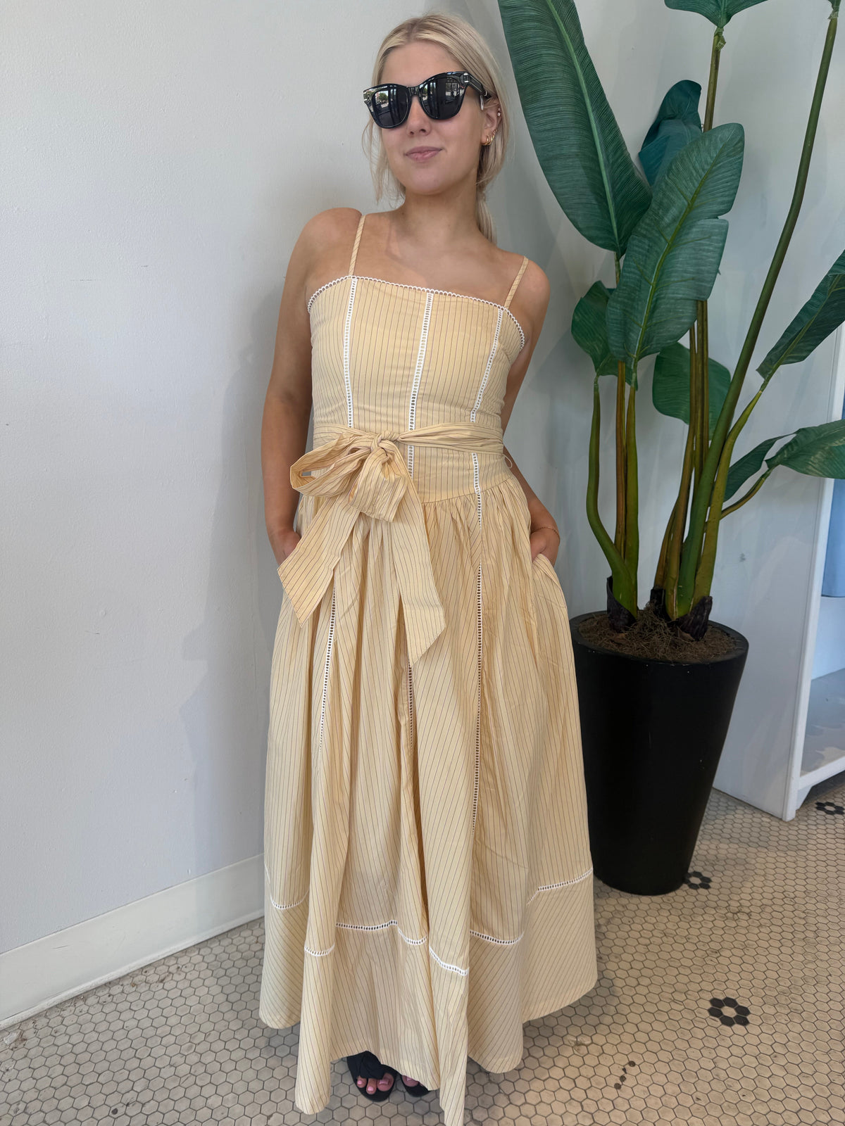 EMMA DRESS PALE YELLOW