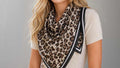 LEOPARD SQUARE SCARF