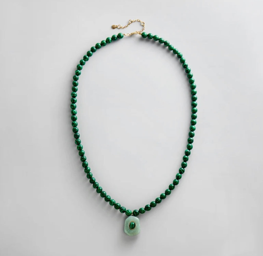 JANELLE NECKLACE - MALACHITE