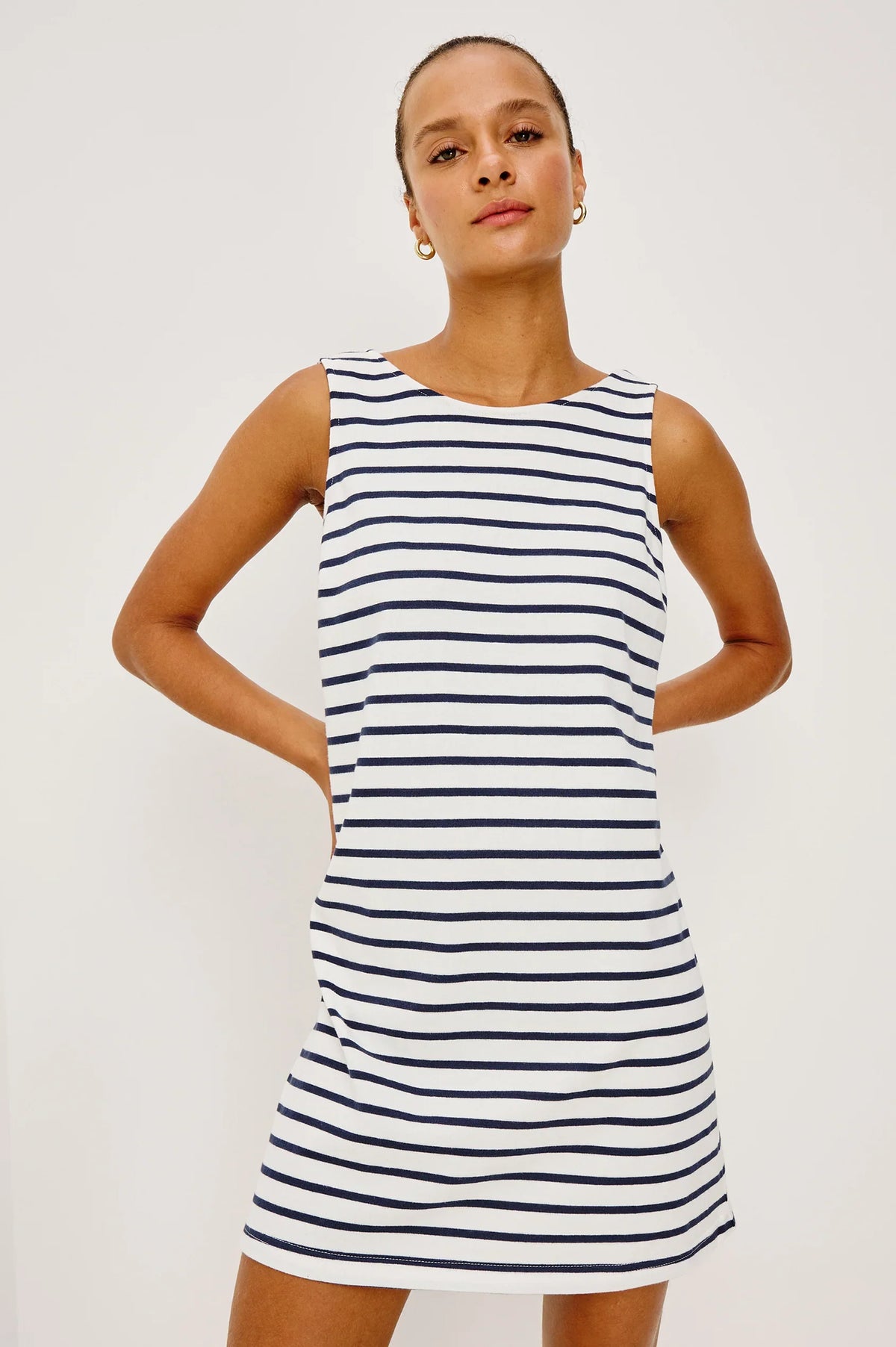 KAYLEE NAVY IVORY STRIPE