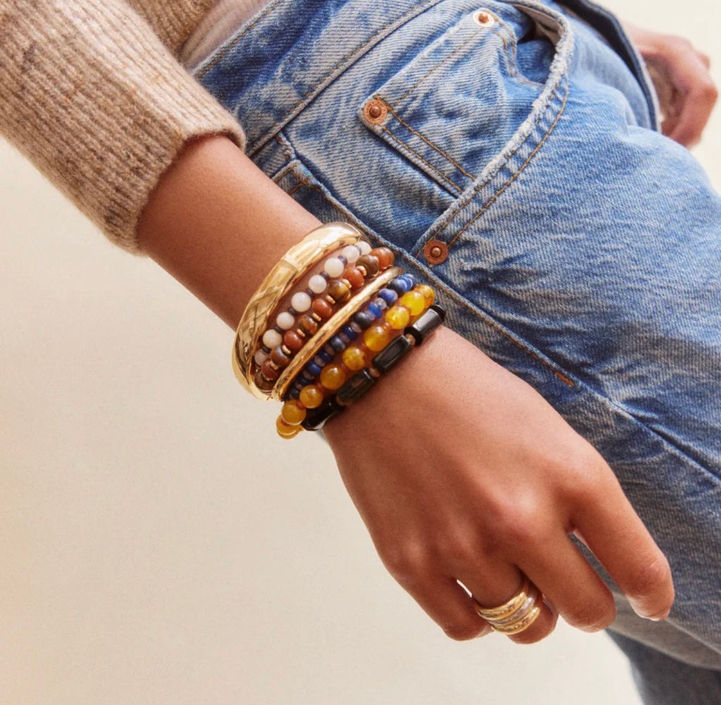 DARCY BEADED BRACELET SET - WARM
