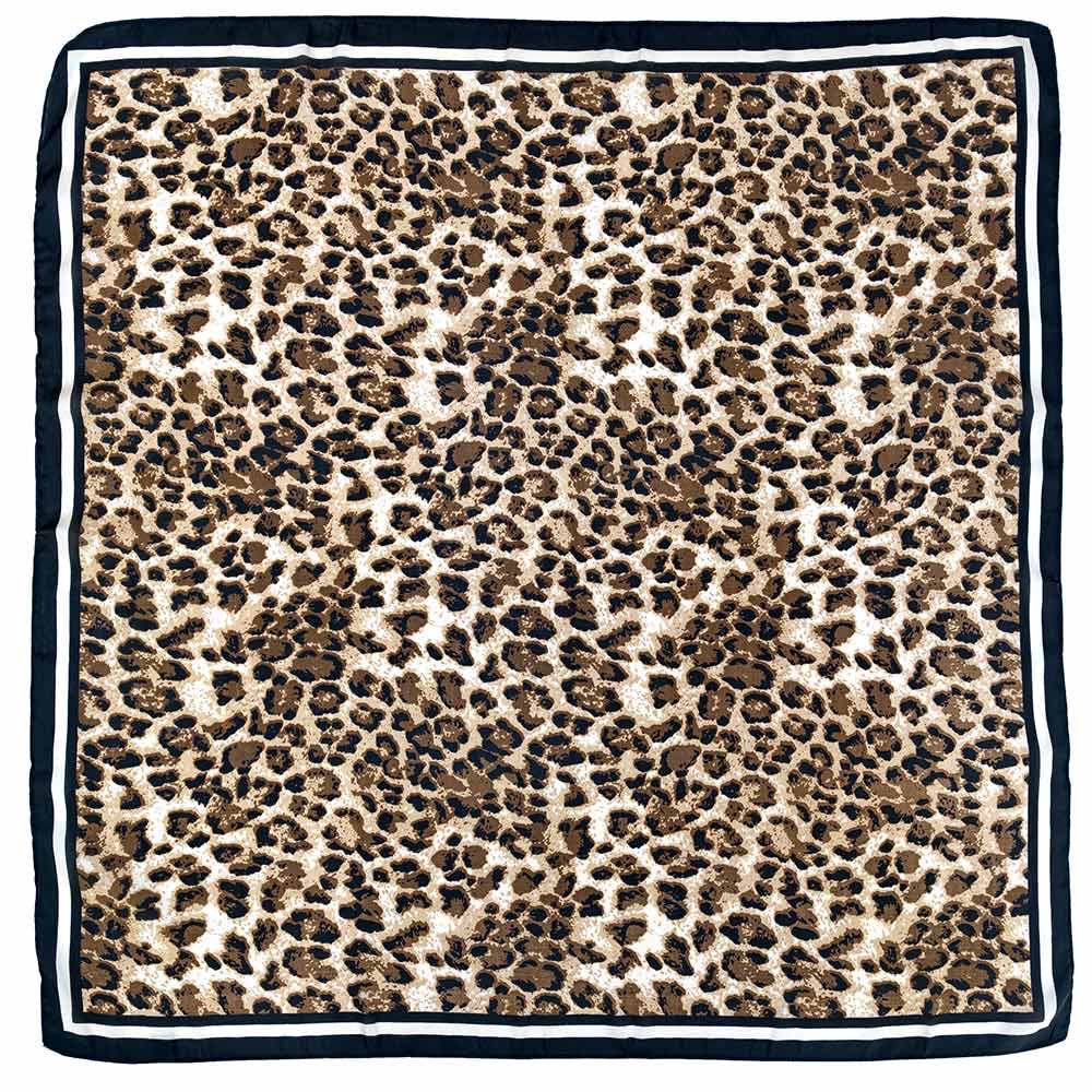LEOPARD SQUARE SCARF