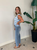 BARNI STRETCH DENIM BARREL PANT