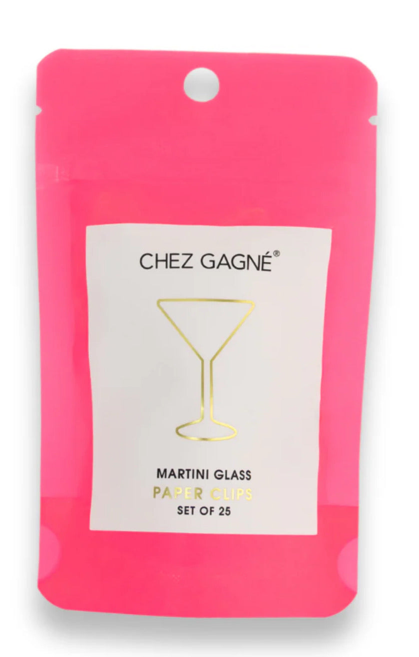 PAPER CLIP PACK MARTINI GLASS