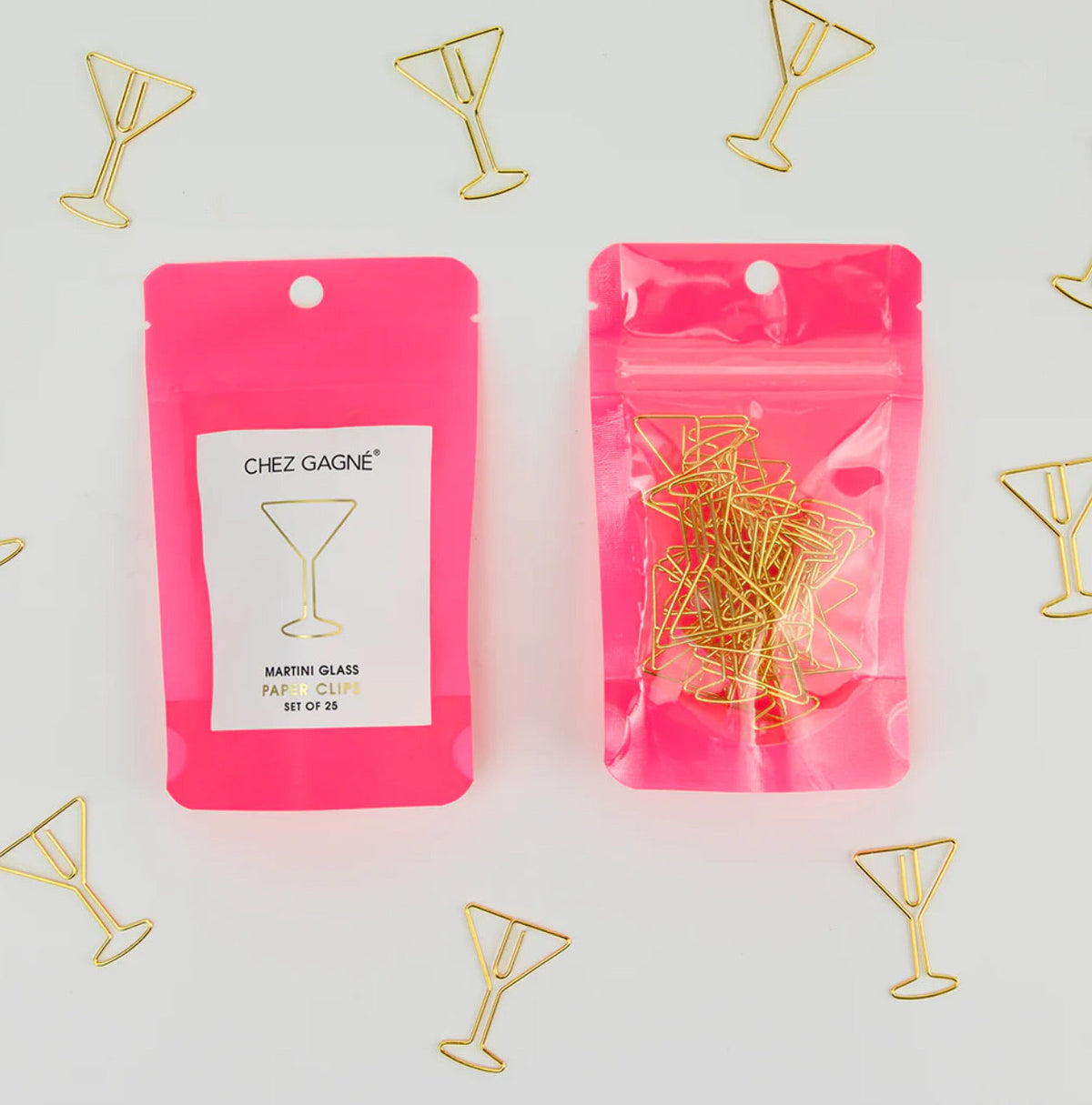 PAPER CLIP PACK MARTINI GLASS