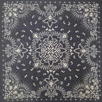 BLACK SKULL BANDANA SCARF