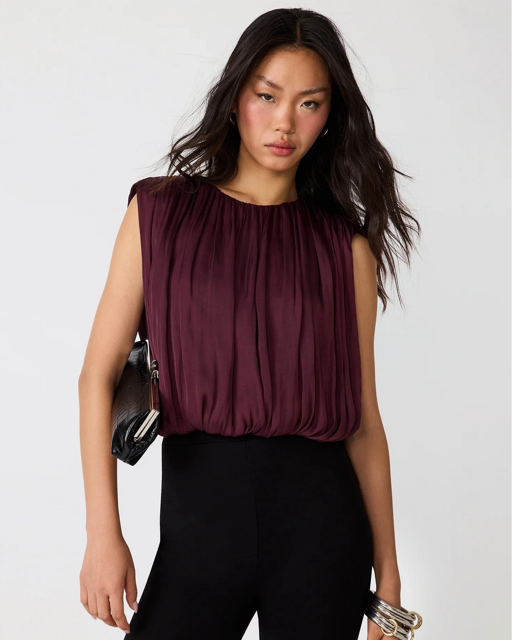 MILANA TOP PURPLE WINE