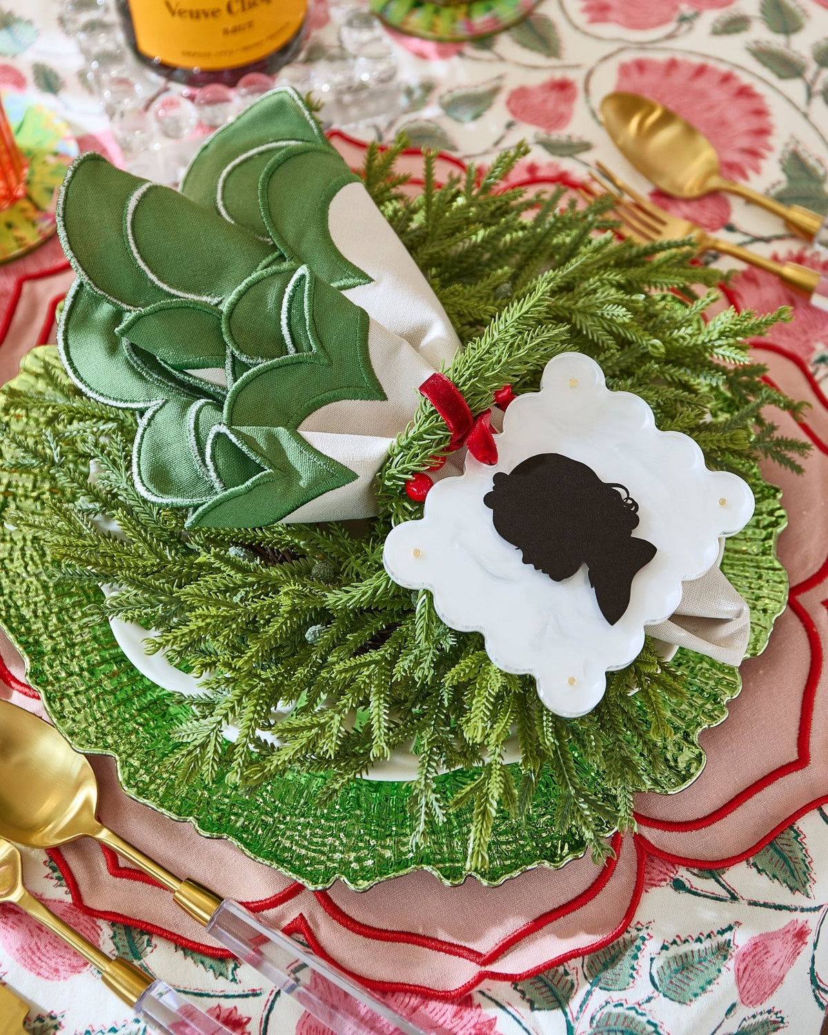 PEARL WHITE FRAME ORNAMENT