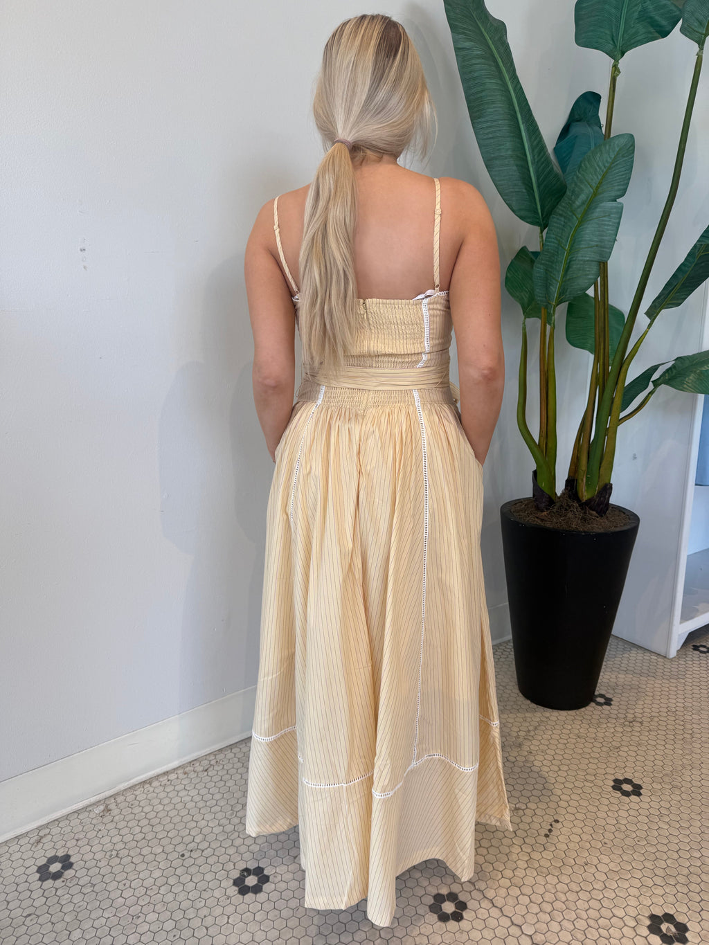 EMMA DRESS PALE YELLOW