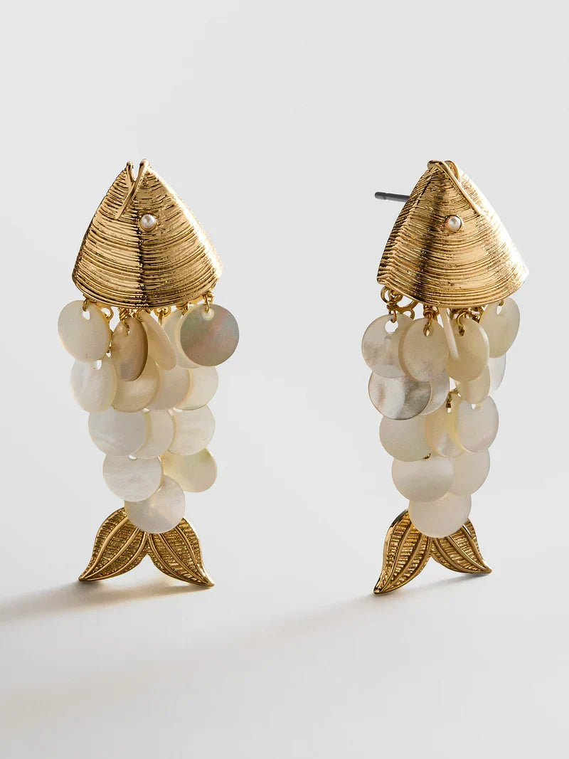 RIPPLE EFFECT EARRINGS MOP