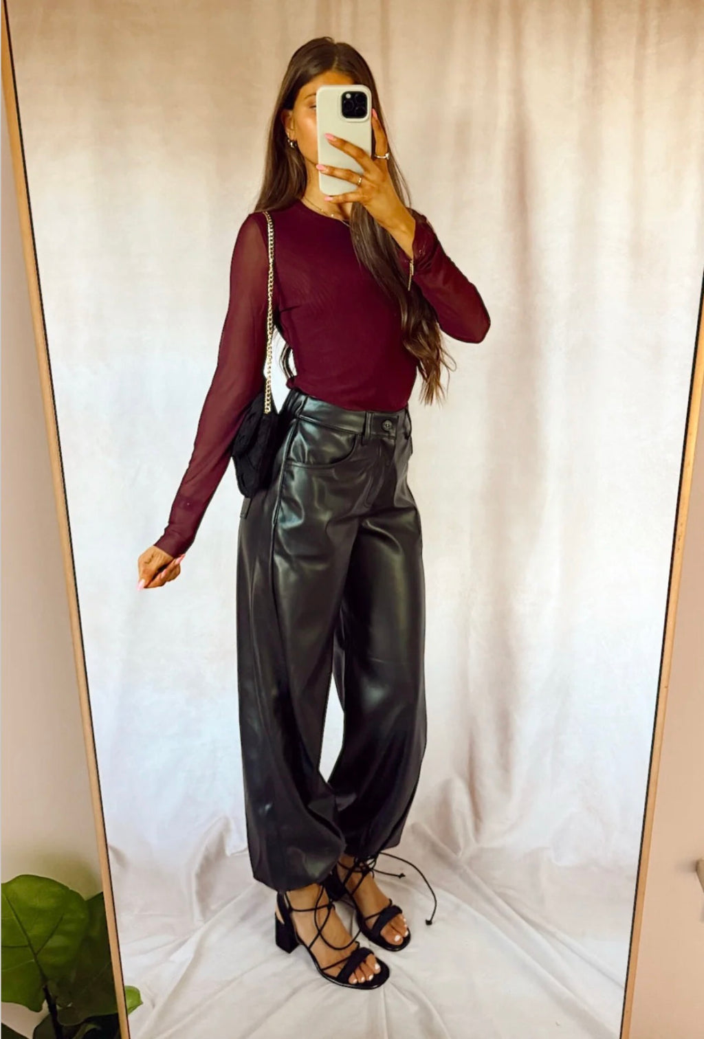SANDY KNIT TOP IN WINE