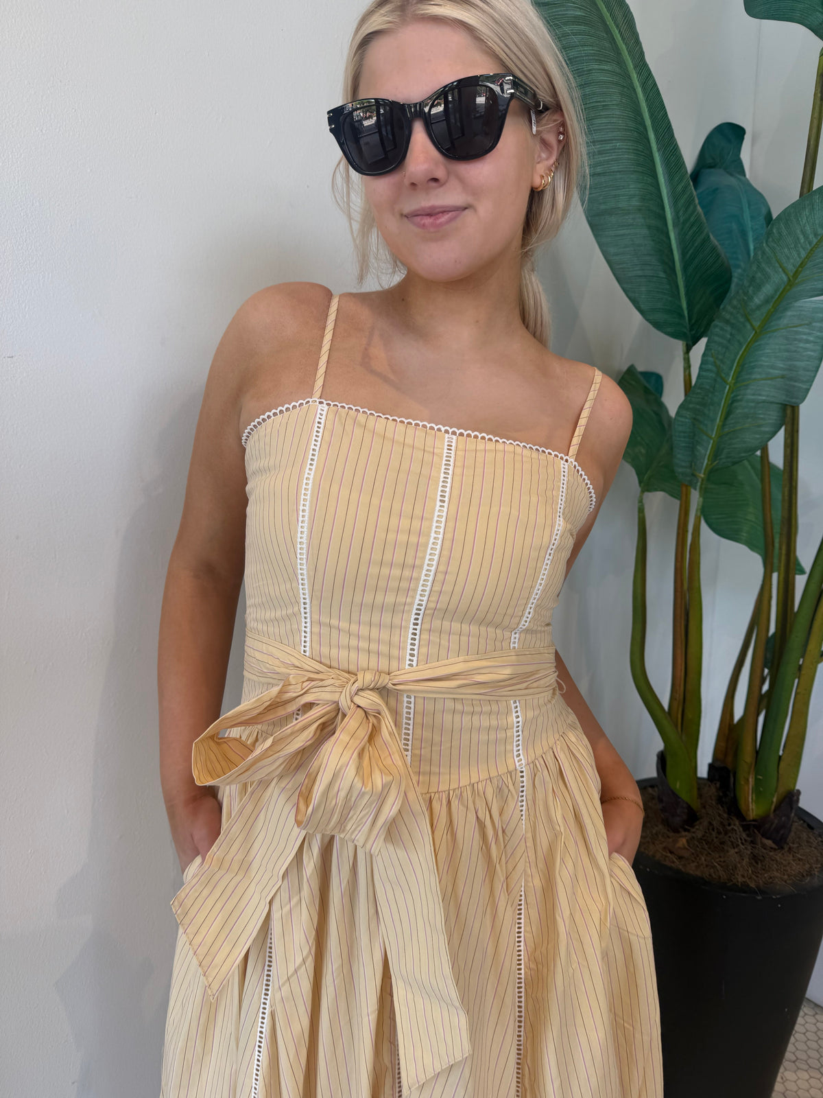 EMMA DRESS PALE YELLOW