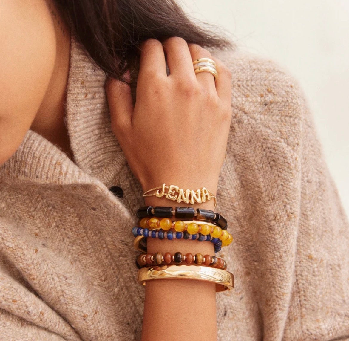 DARCY BEADED BRACELET SET - WARM