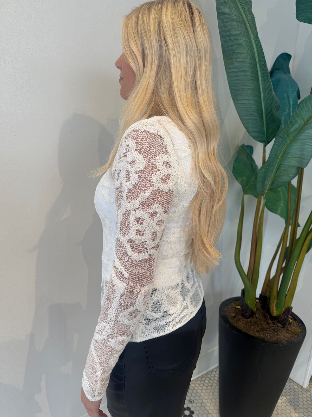 CRISSA LS CREAM TOP