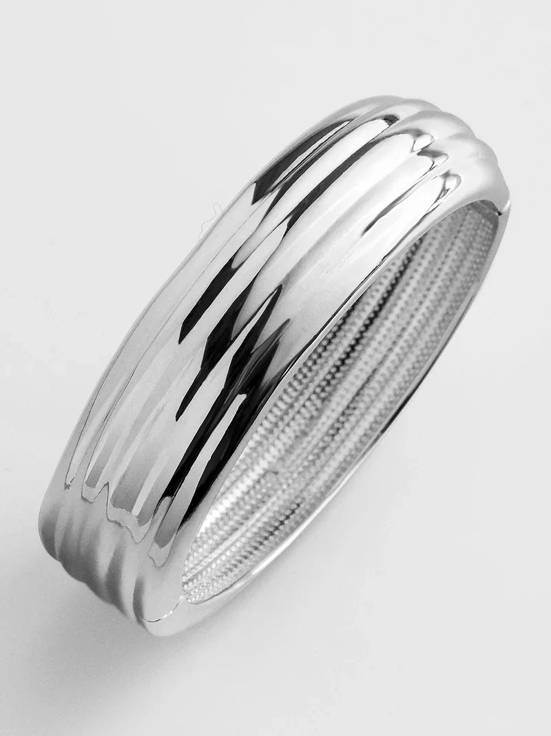 ODESSA HINGE BANGLE SILVER