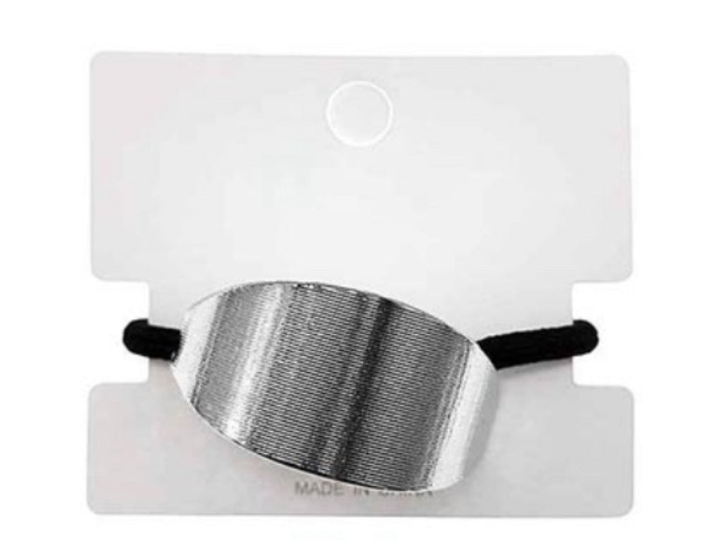 OVAL METAL HAIR TIE