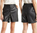 KENNEDY LEATHER SHORTS BLACK
