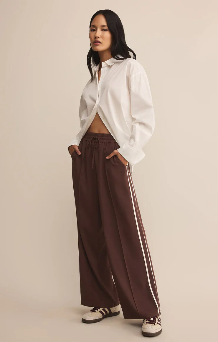 SAUNDER TRACK PANT SANDALWOOD