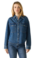 JUDITH TOP IN DARK DENIM