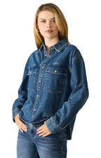 JUDITH TOP IN DARK DENIM
