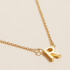 INITIAL NECKLACE 16" GOLD