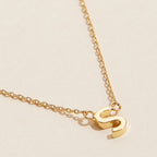 INITIAL NECKLACE 16" GOLD
