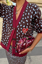 CHOCOLATE DEER CARDIGAN