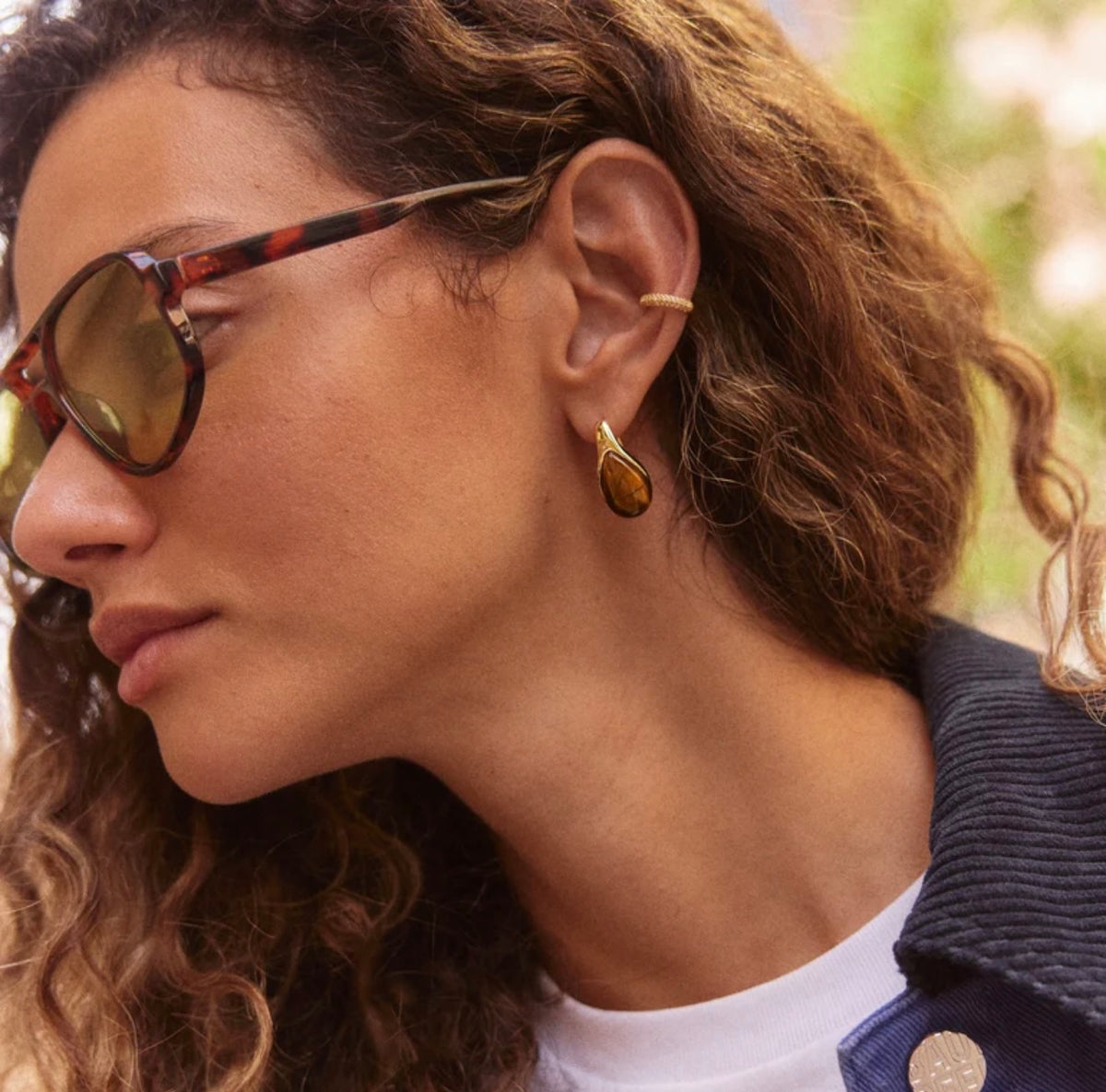 FERNANDA SEMI-PRECIOUS DROP EARRINGS