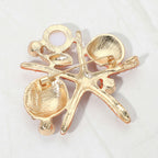 STARFISH CORAL BROOCH