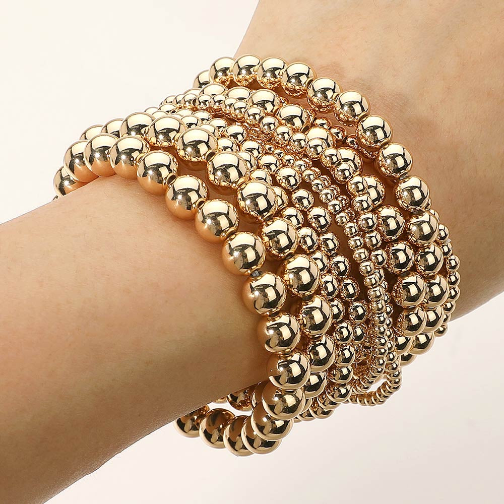 BEADED BALL STRETCH BRACELETS