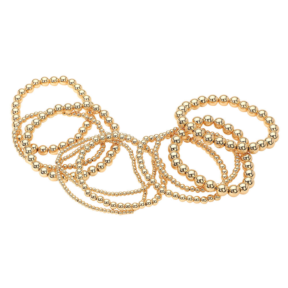 BEADED BALL STRETCH BRACELETS